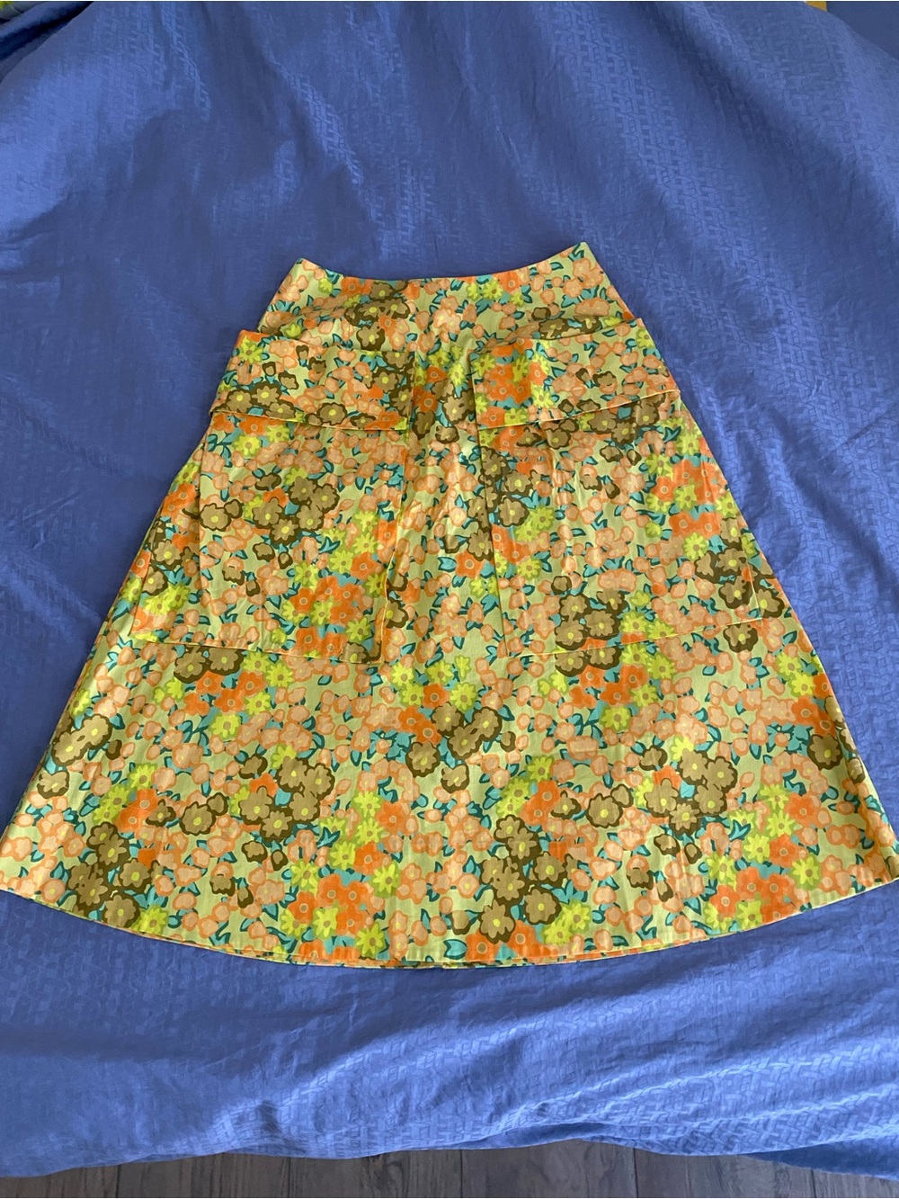 Tory Burch Floral Midi Skirt